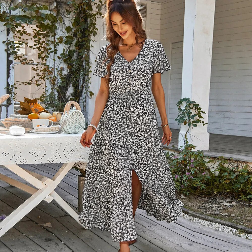 Vestido Floral Estampado Mujer