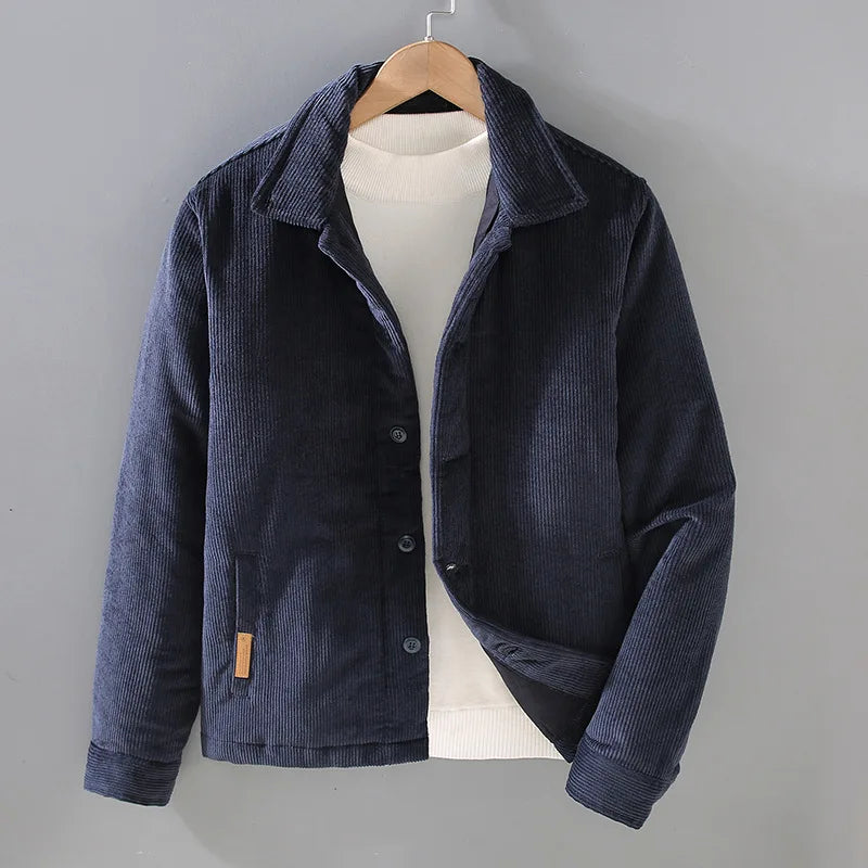 Chaqueta Cuero Acolchada Clásica