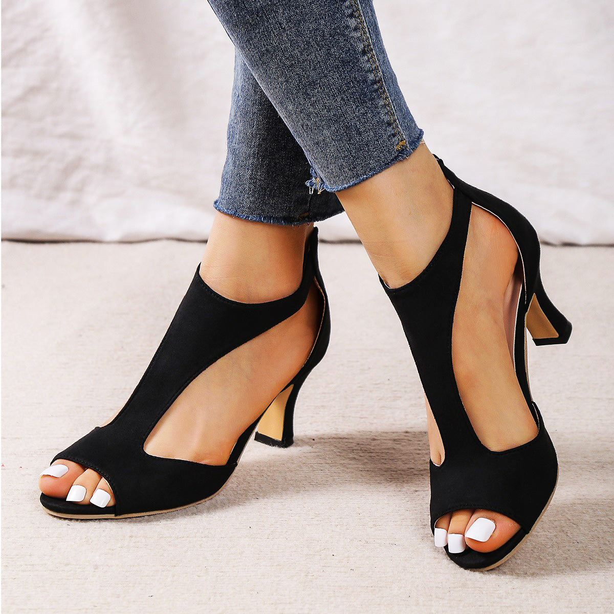 Sandalias Tacones Altos Elegantes
