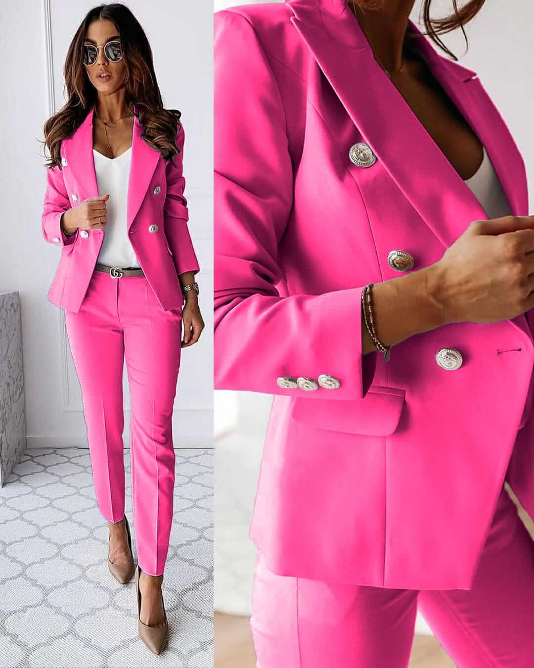 Traje Mujer Clásico Chaqueta Pantalón