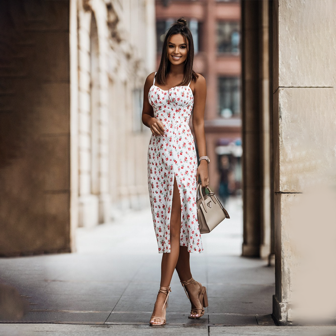 Vestido Maxi Elegante con Escote