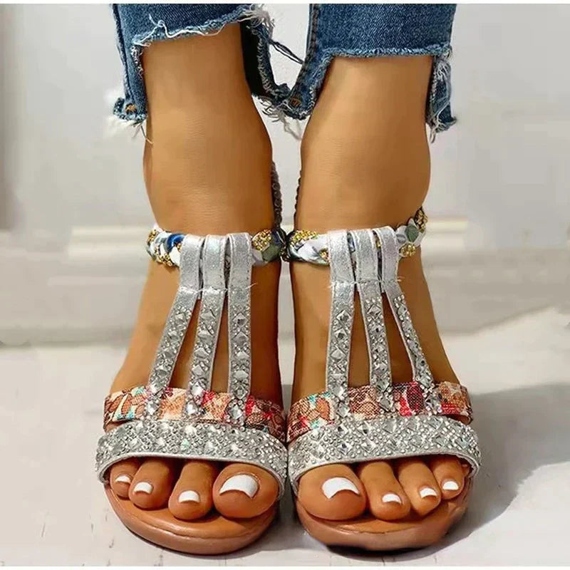 Sandalias de cuña cómodas para mujer