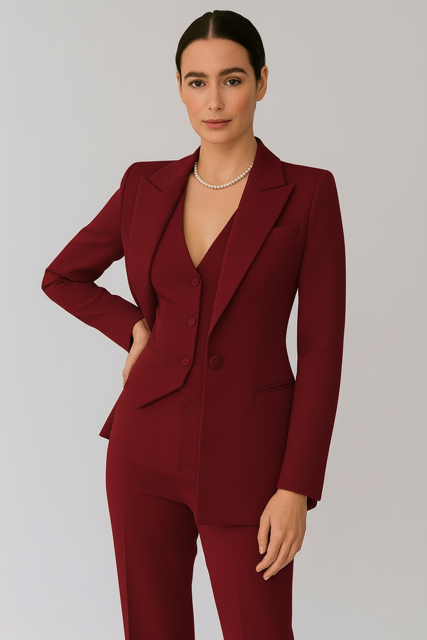 Traje mujer primavera dos piezas elegante