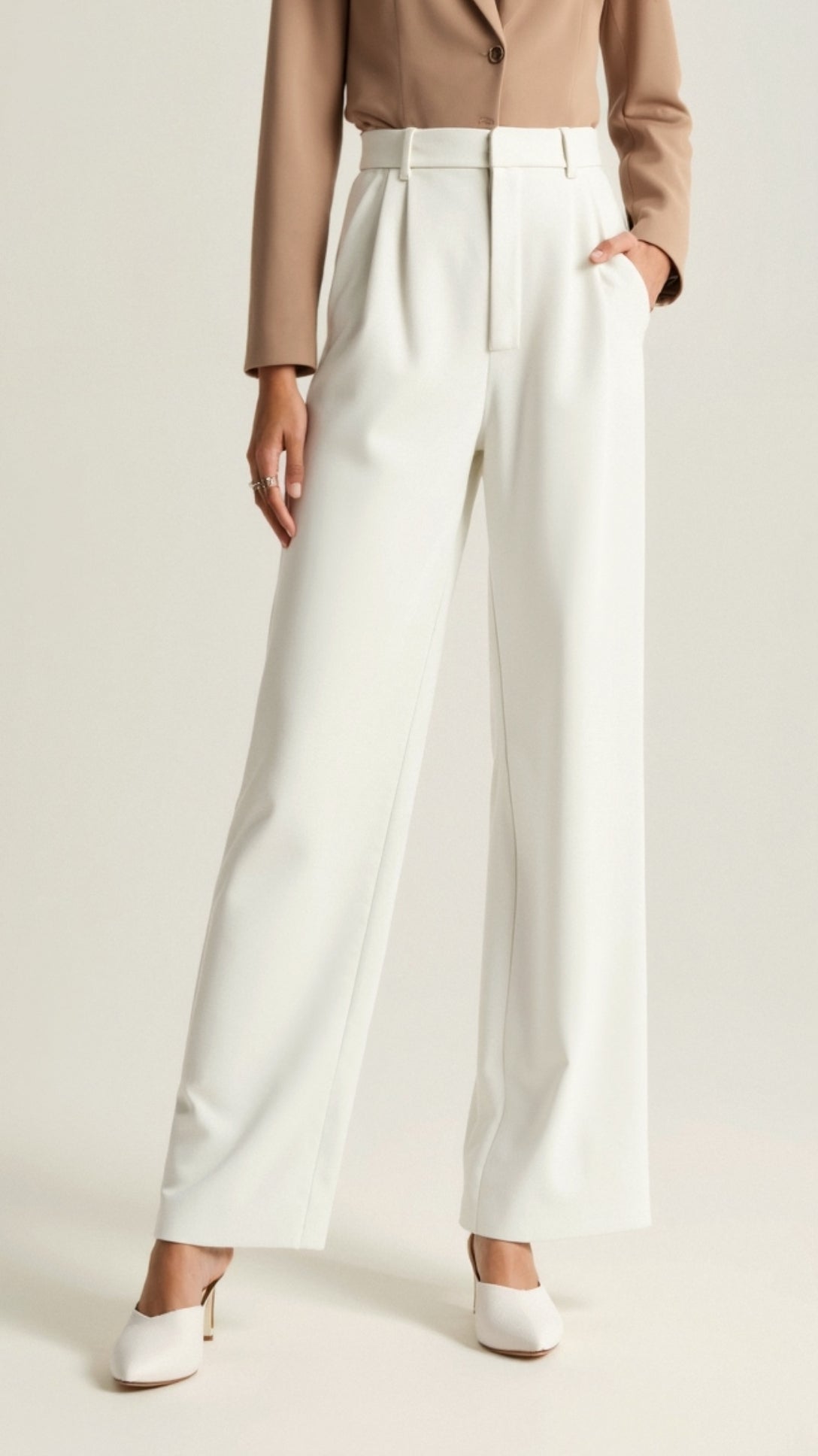 Pantalones Mujer Amplios Cintura Alta Primavera