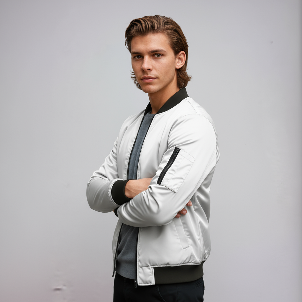 Chaquetón Hombre Cremallera Estilo Streetwear