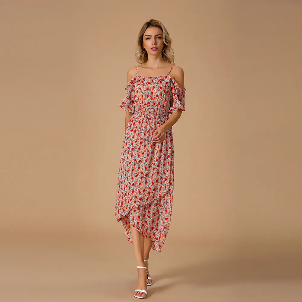 Vestido Floral Estampado Ligero Verano - Vestiria