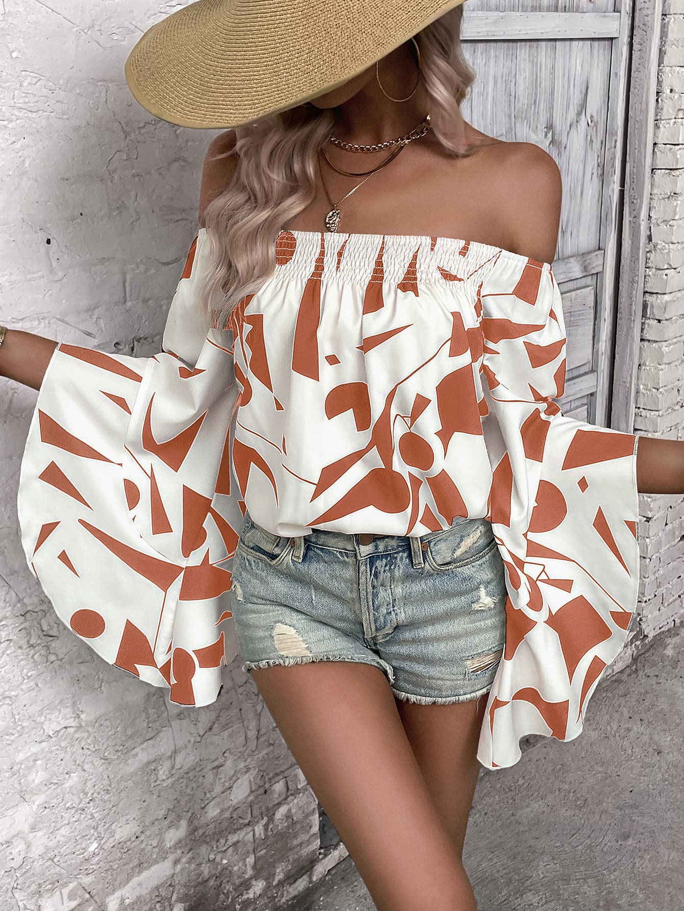 Blusa Mujer Elegante Escote Abierto