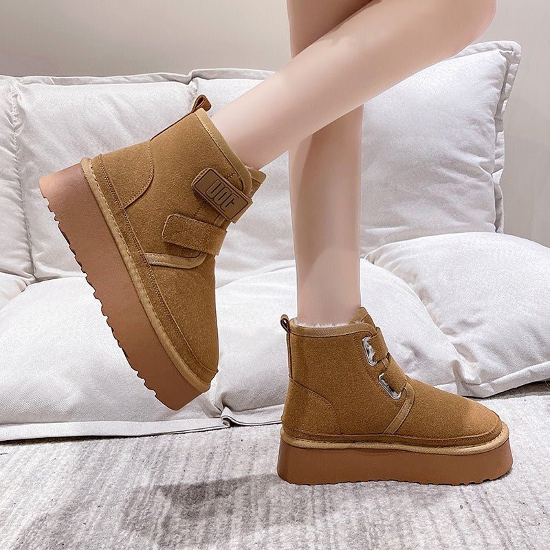 Botas de Nieve Cálidas Forradas Mujer