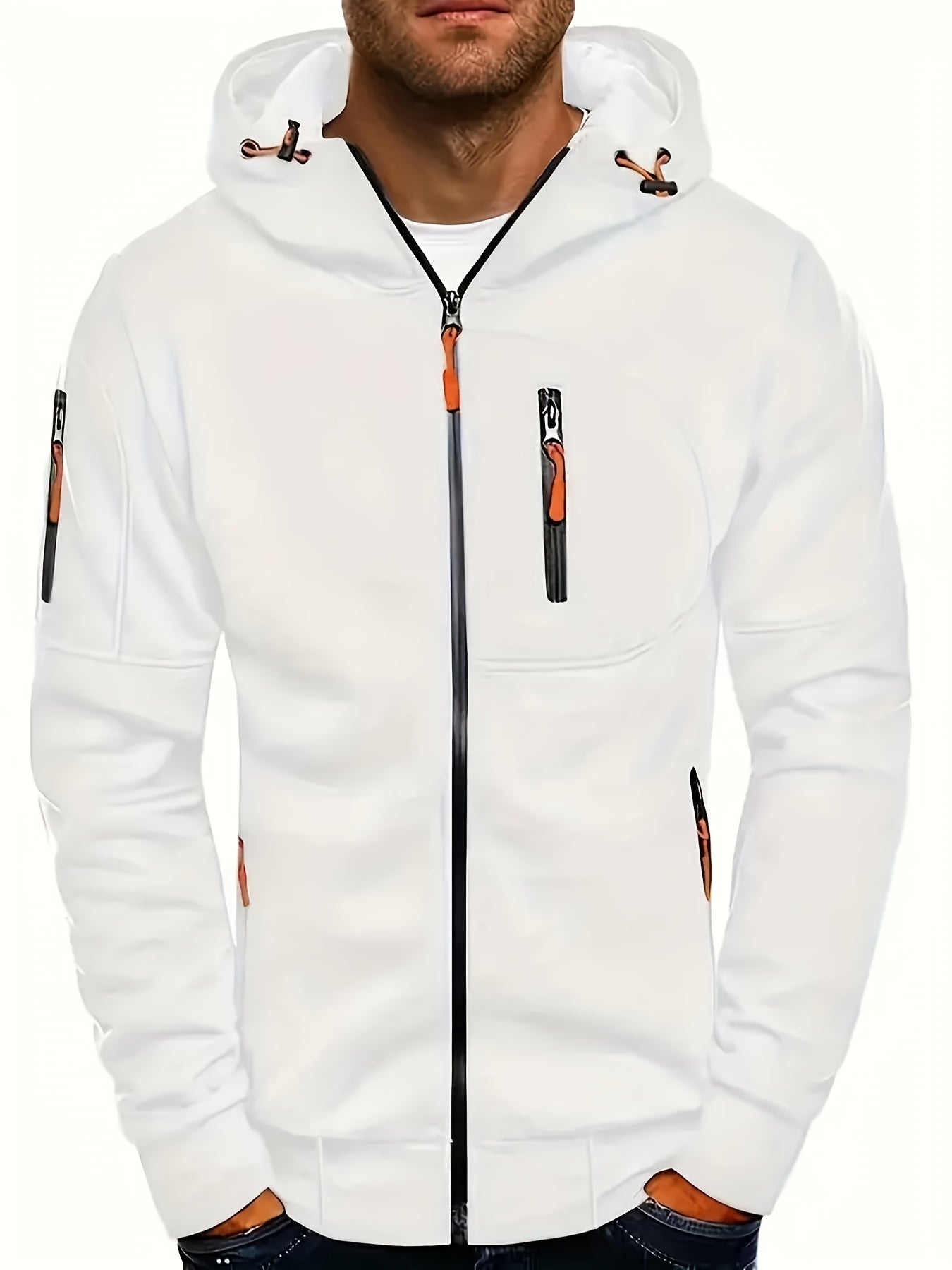 Chaquetón Deportivo Hombre Cremallera Capucha