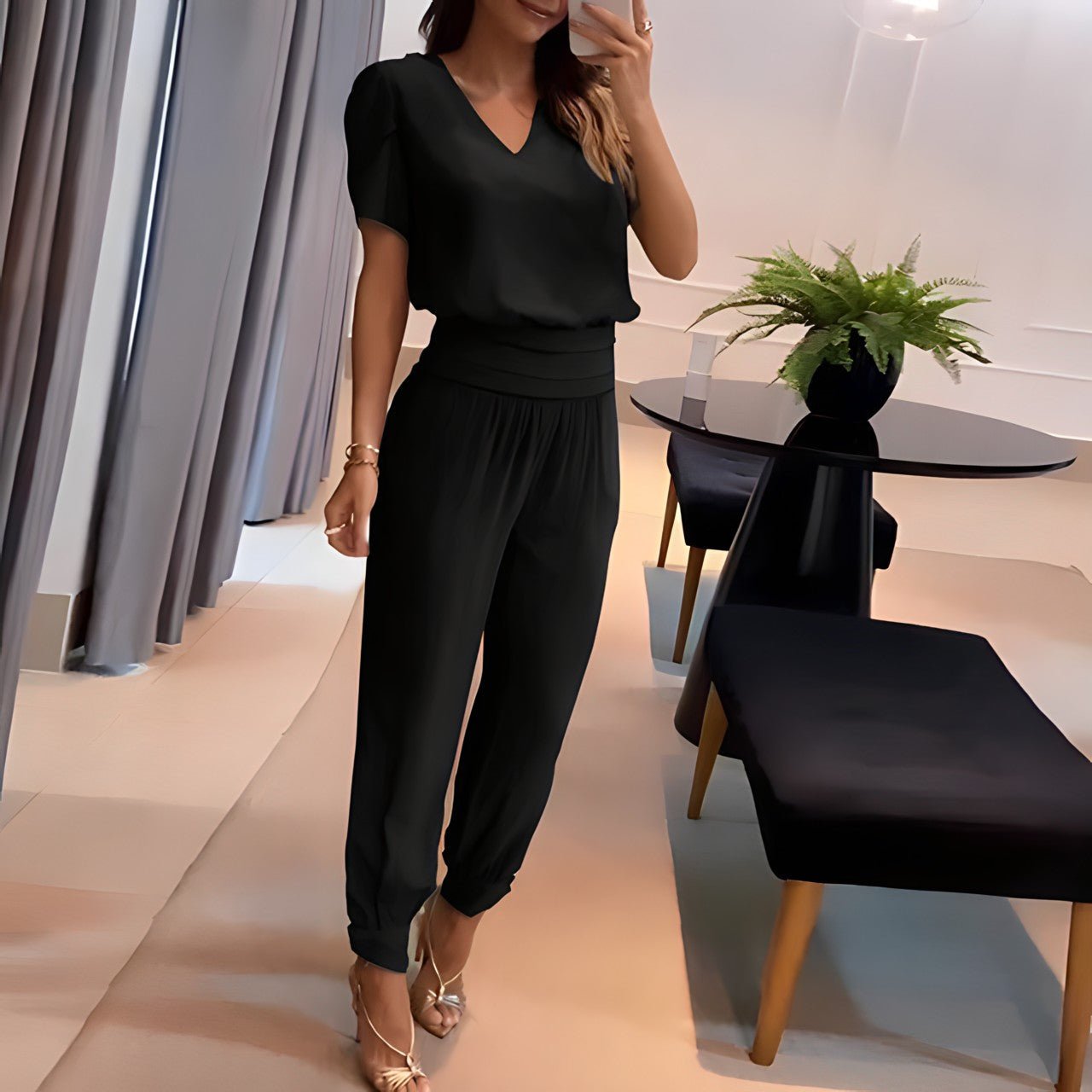 Pantalón y Blusa Conjunto Mujer Fashion