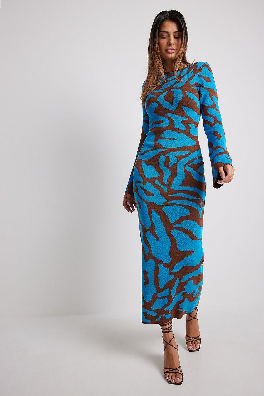 Vestido Midi de Punto Cálido y Elegante - Vestiria