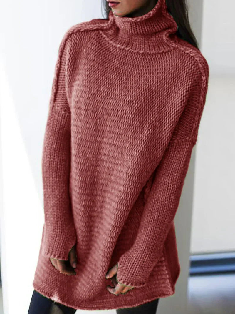 Sudadera Grande Cuello Alto Mujer