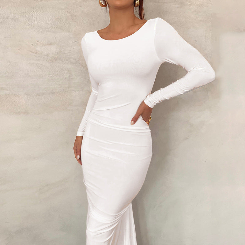 Vestido de Boda Elegante con Espalda Abierta