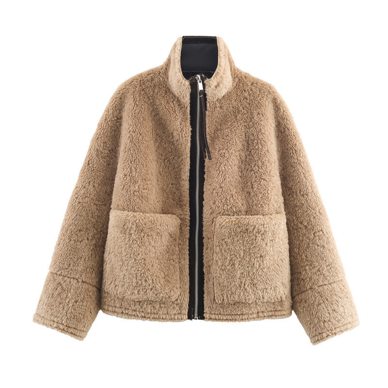 Chaqueta de invierno mujer abrigo polar cálido