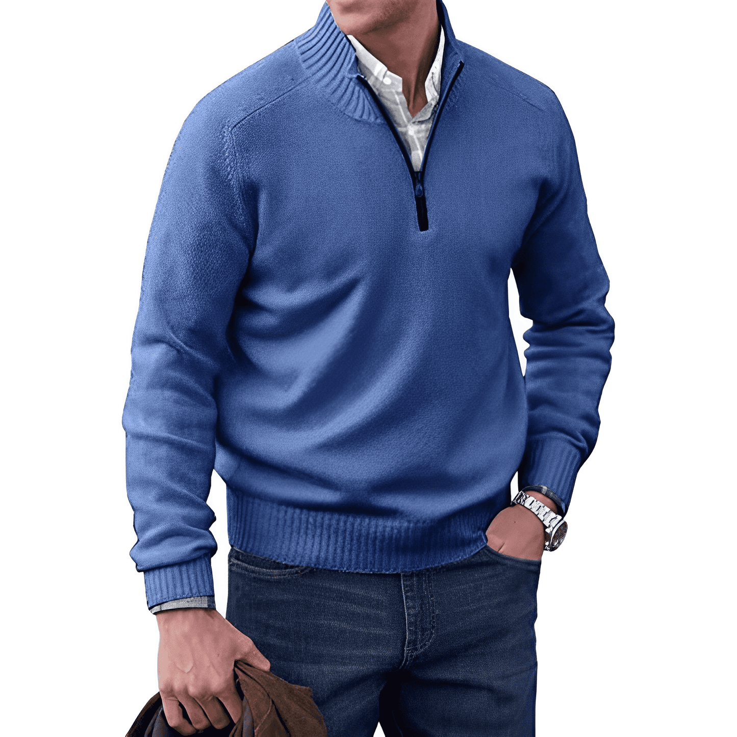 Sudadera Hombre Punto Cuello Redondo