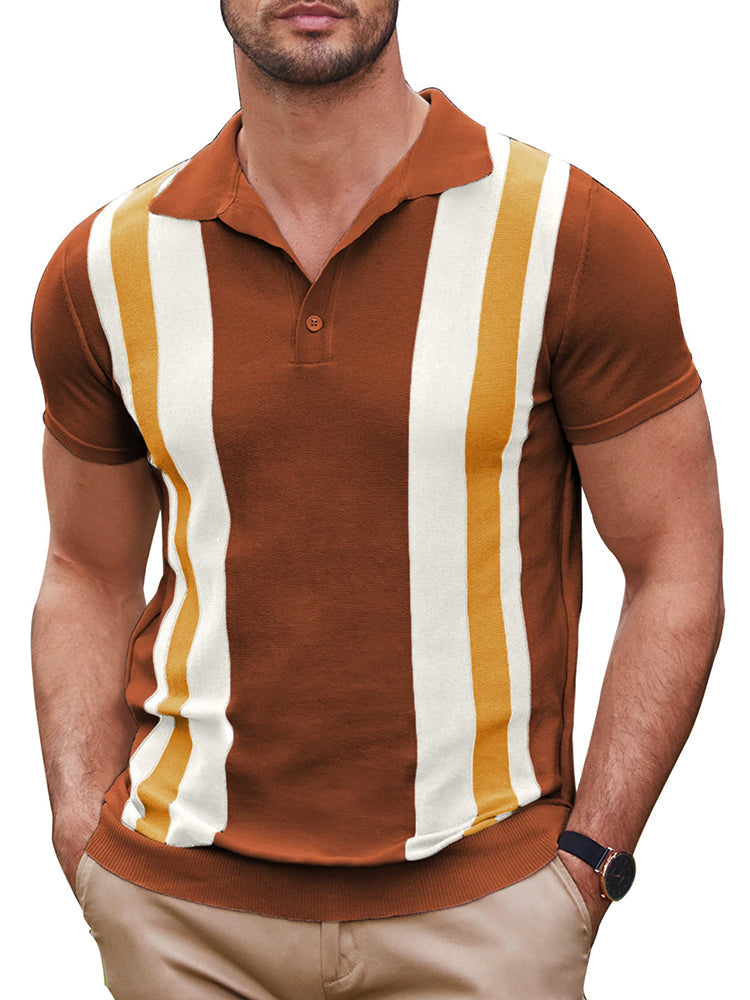 Polo Clásico de Punto Corto Elegante