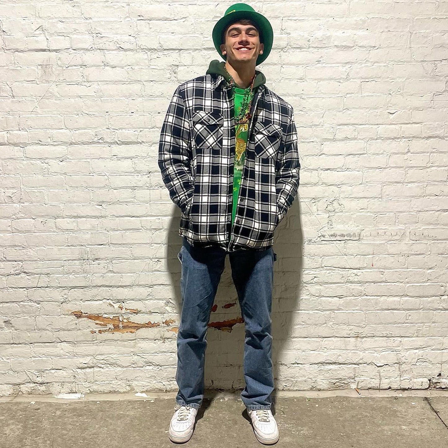 Chaquetón de Cuadros Hombre Clásico con Bolsillos