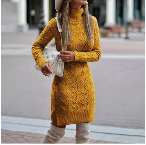 Jersey Mujer Cuello Alto Abrigador