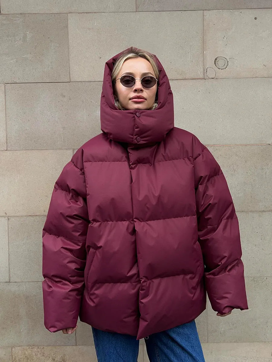 Chaqueta Invierno Acolchada Mujer Impermeable