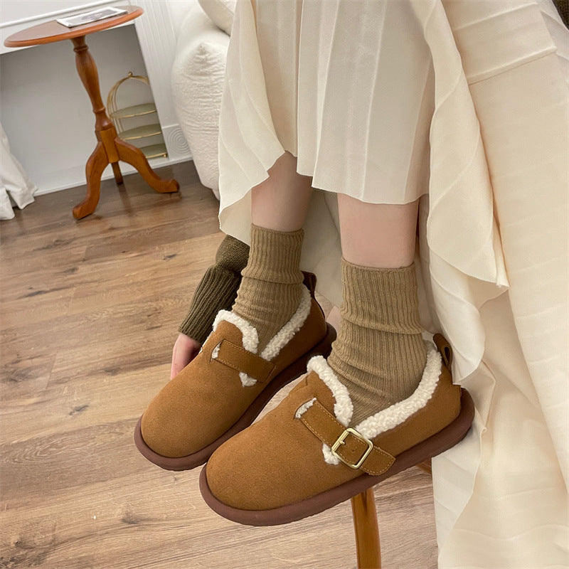 Botas de nieve mujer abrigadas