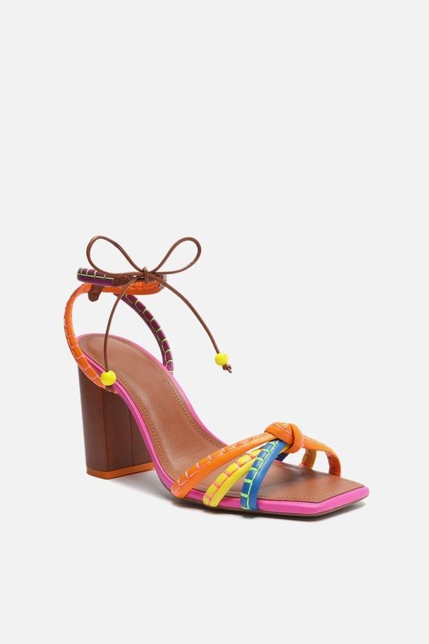 Sandalias de Tacón con Nudo Elegante - Vestiria