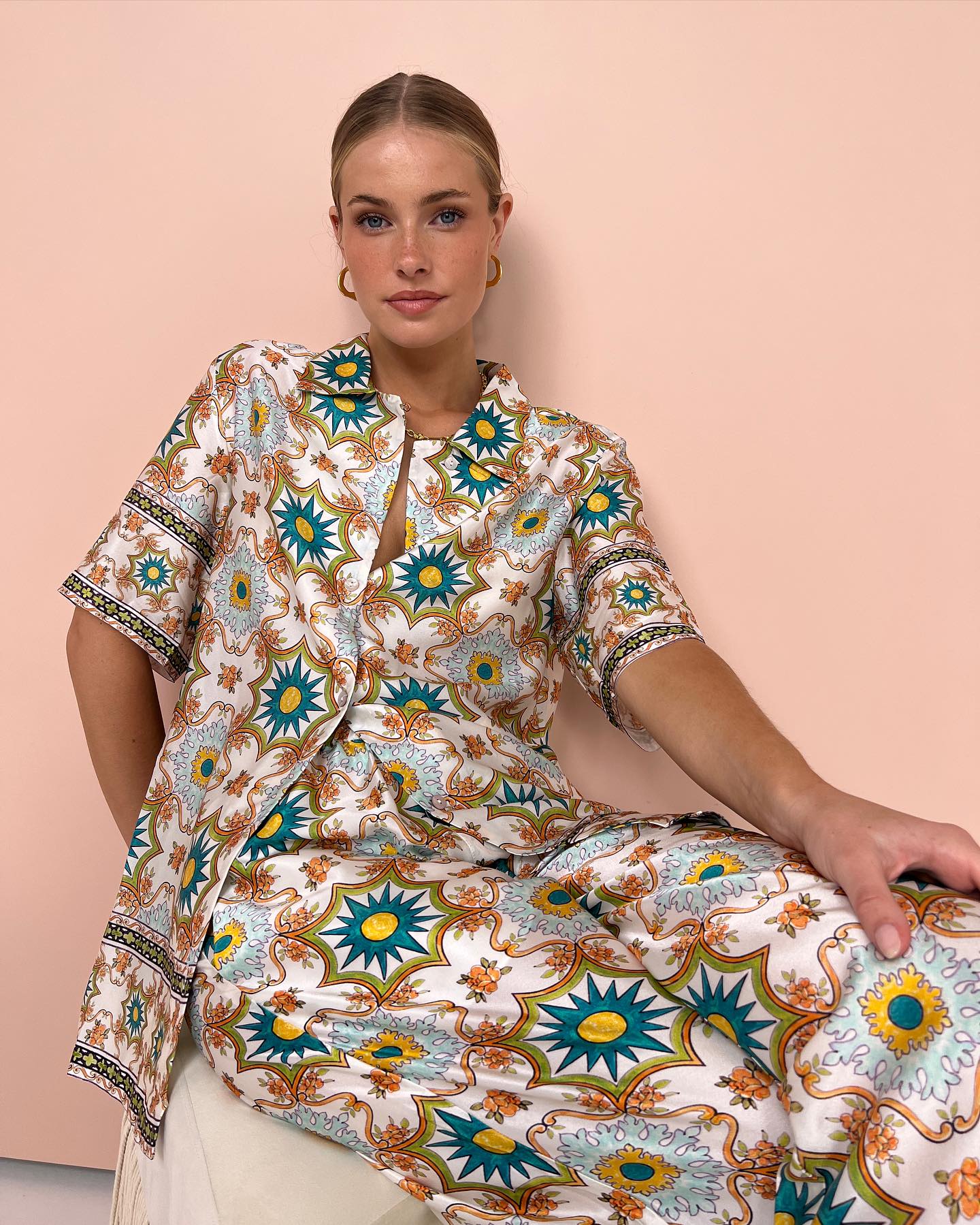 Conjunto Olivia Suave Estampado Floral - Vestiria