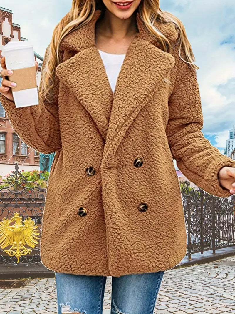 Chaqueta Felpa Suave Mujer