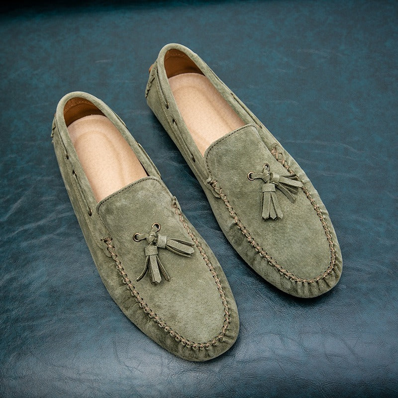 Mocasines Hombre Clásicos con Borlas Suaves