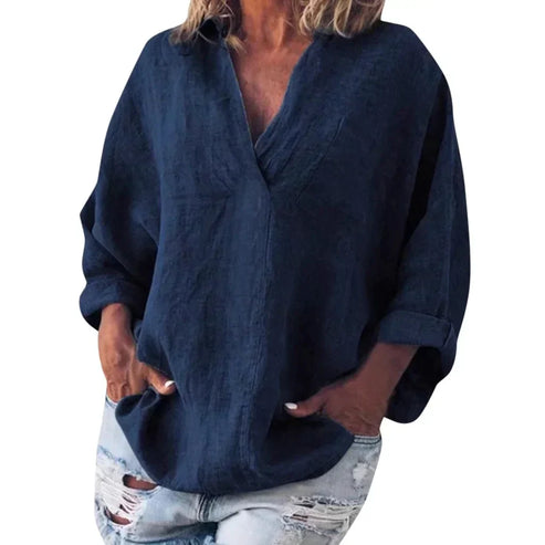 Camiseta Mujer Manga Larga Casual
