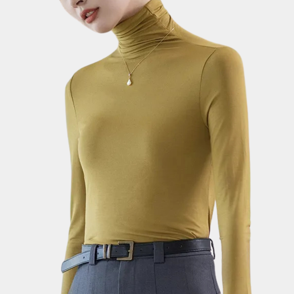 Sudadera Mujer Cuello Alto Mangas Largas
