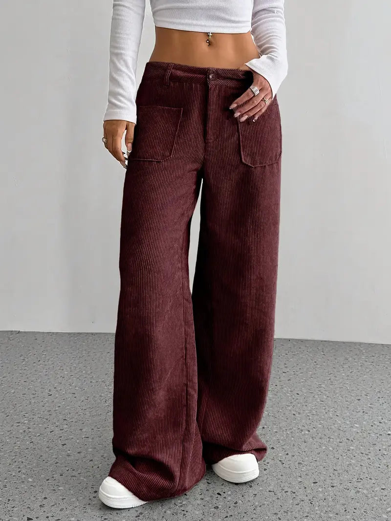 Pantalón Pana Ancho Cálido