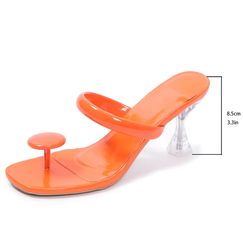 Sandalias Mujer Tacón Alto Elegantes Minimalistas