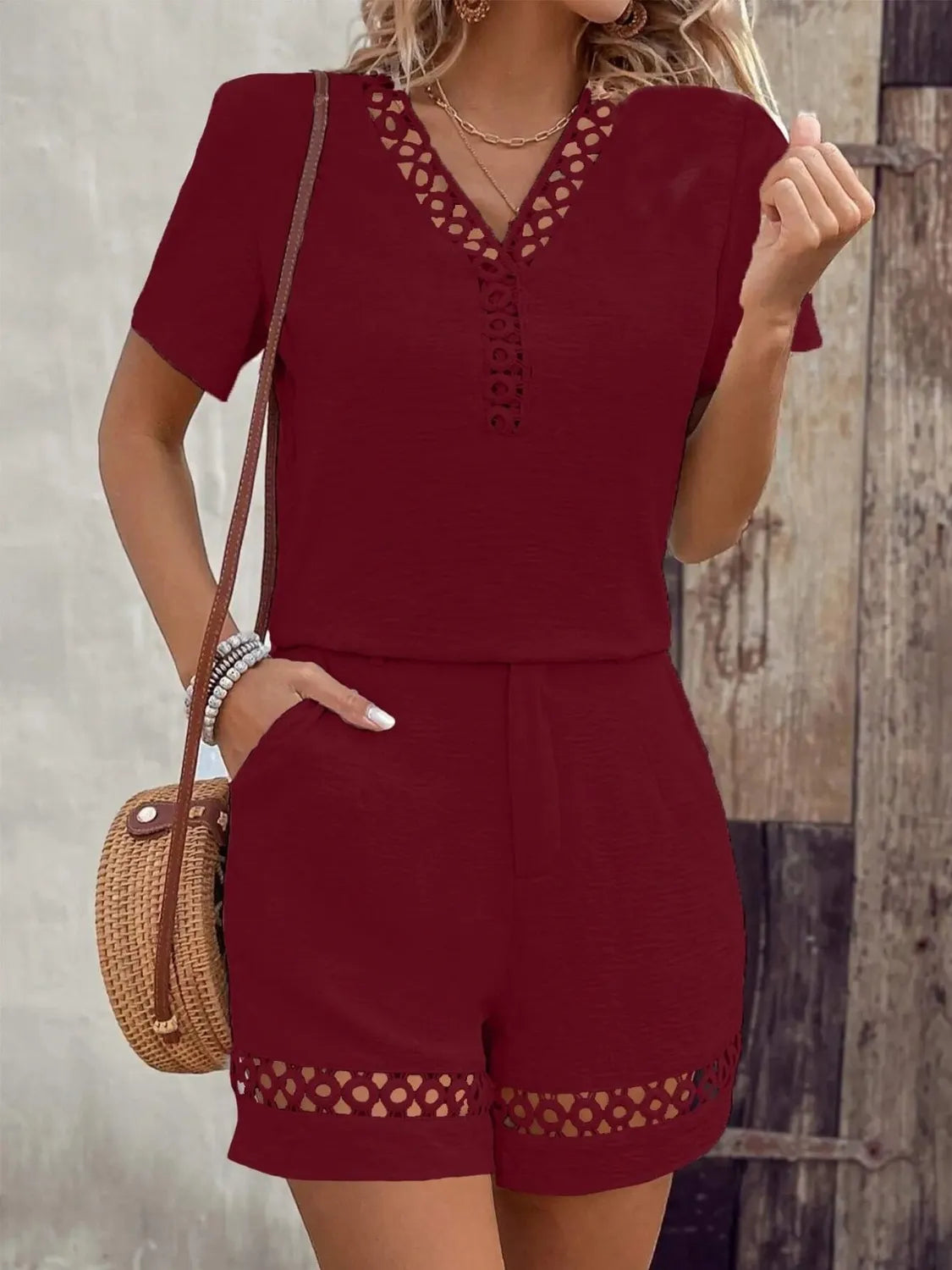 Pantalones cortos y top de verano cómodo y chic