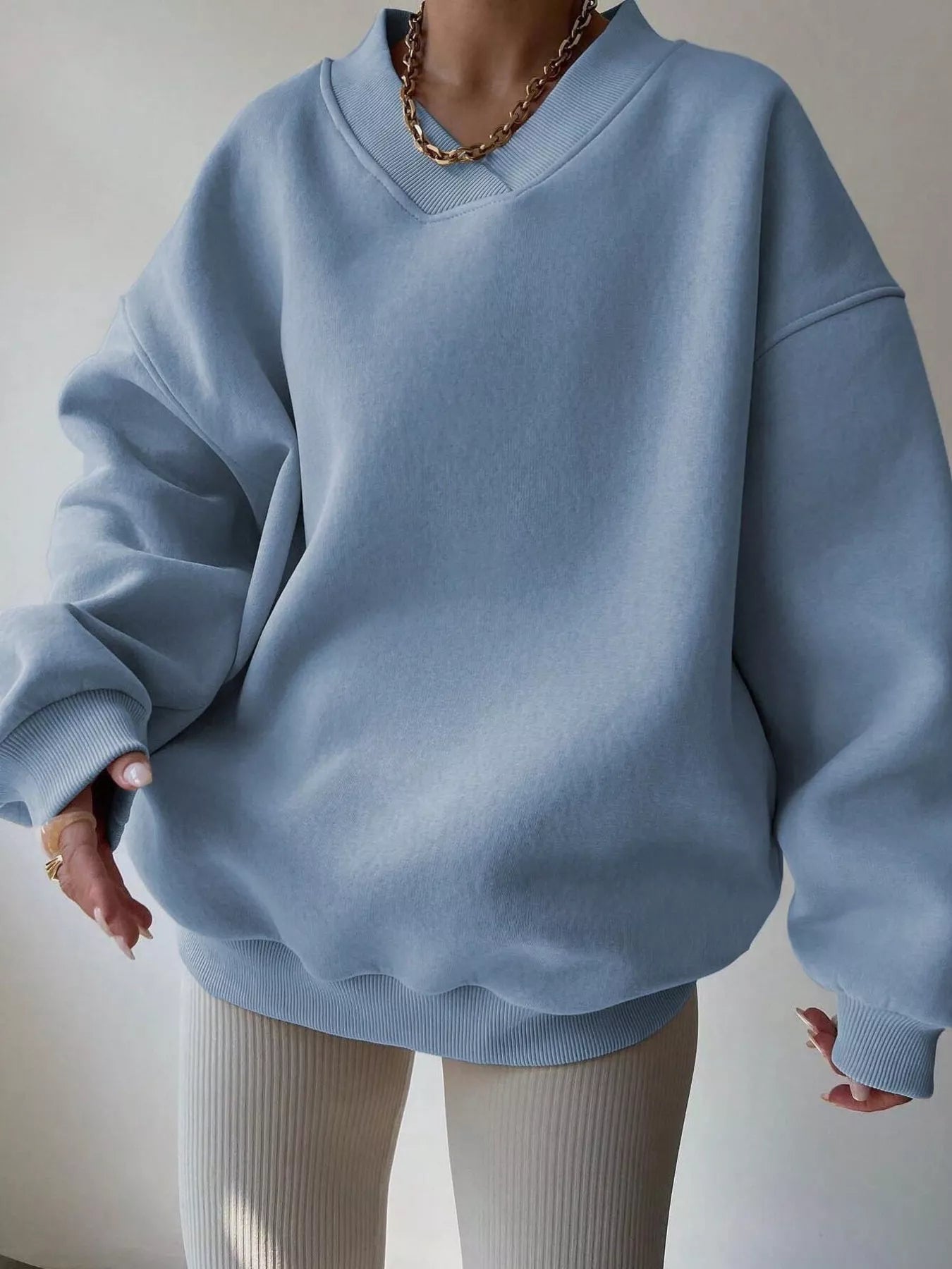 Sudadera Grande Manga Larga Mujer