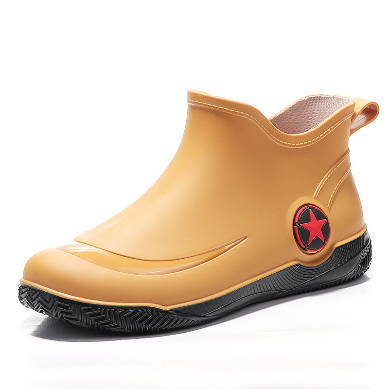 Botas de agua hombre cortas impermeables