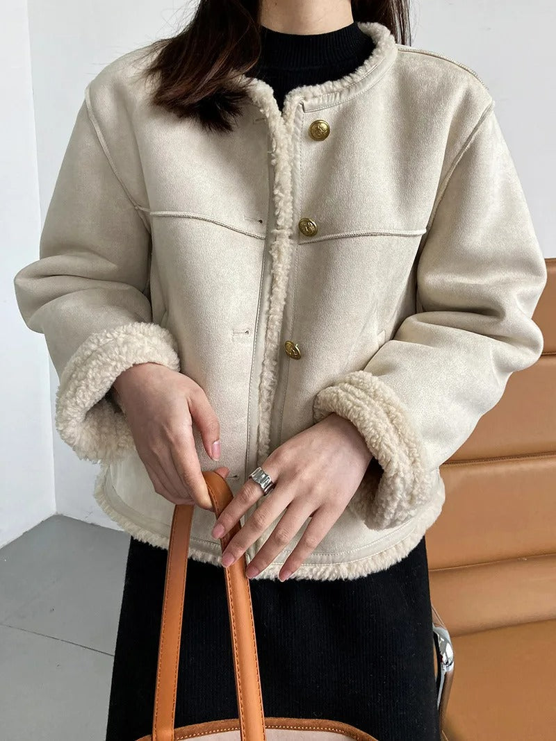 Chaqueta Felpa Suave y Cálida