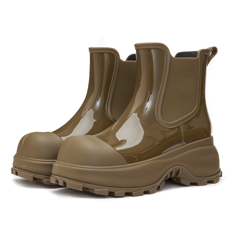 Botas Impermeables Mujer Suela Gruesa