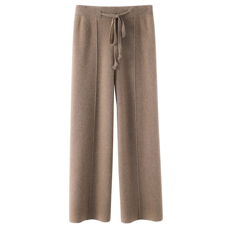 Pantalón Mujer Punto Suave Cálido