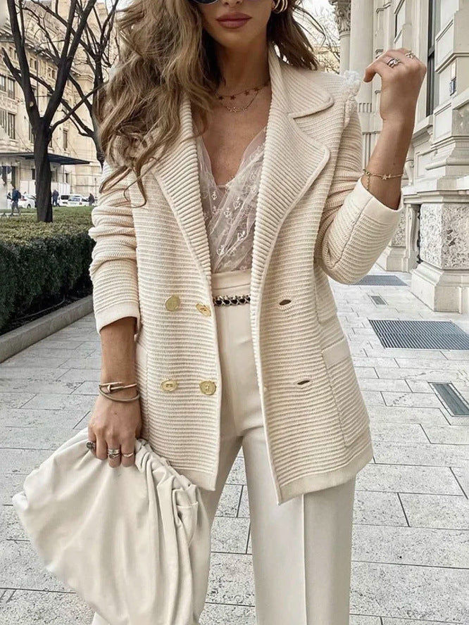 Chaquetón Informal con Cuello Volcado - Vestiria