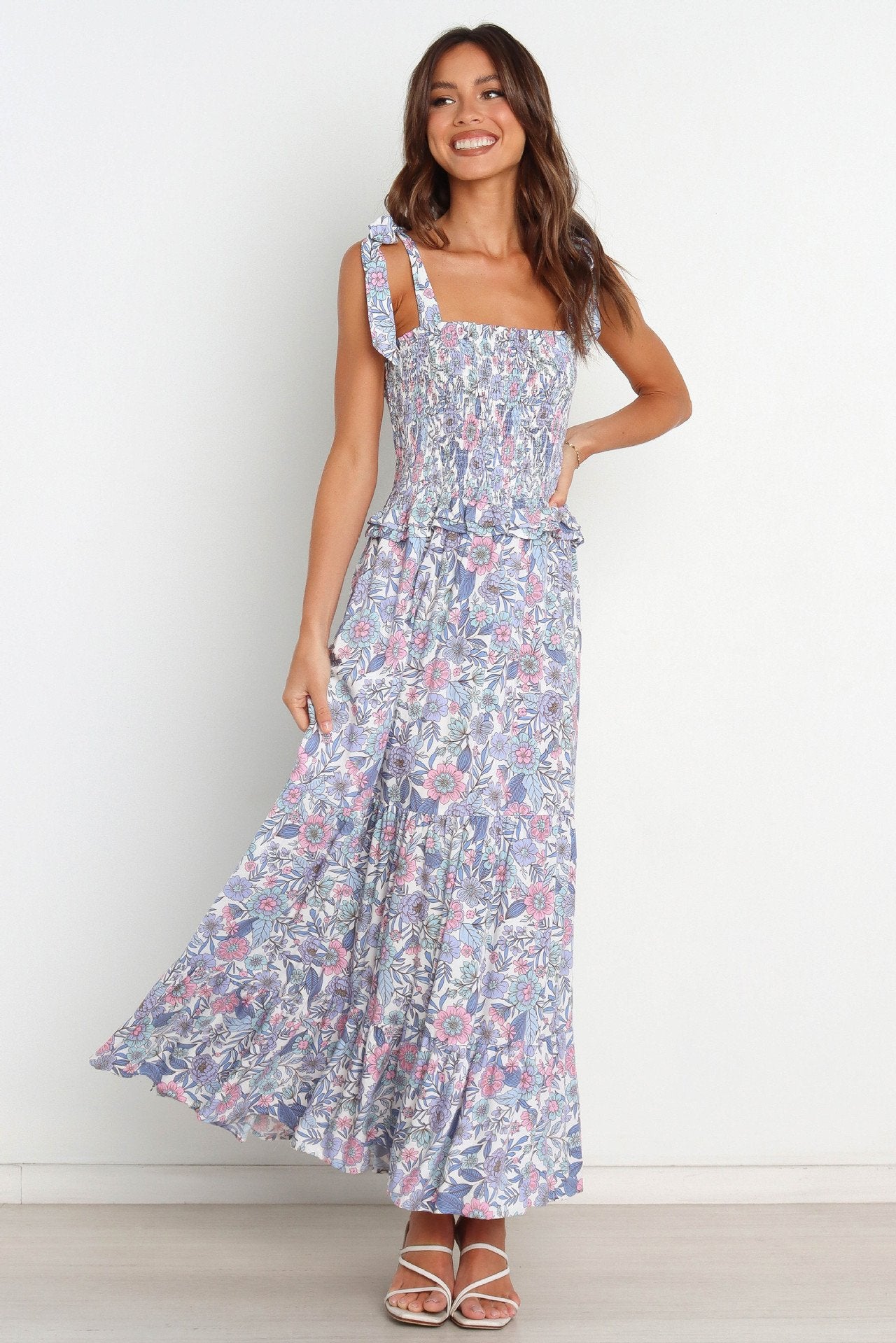 Vestido Maxi Estampado Boho Chic - Vestiria