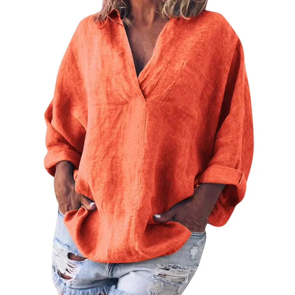Camisa de manga larga clásica y sofisticada