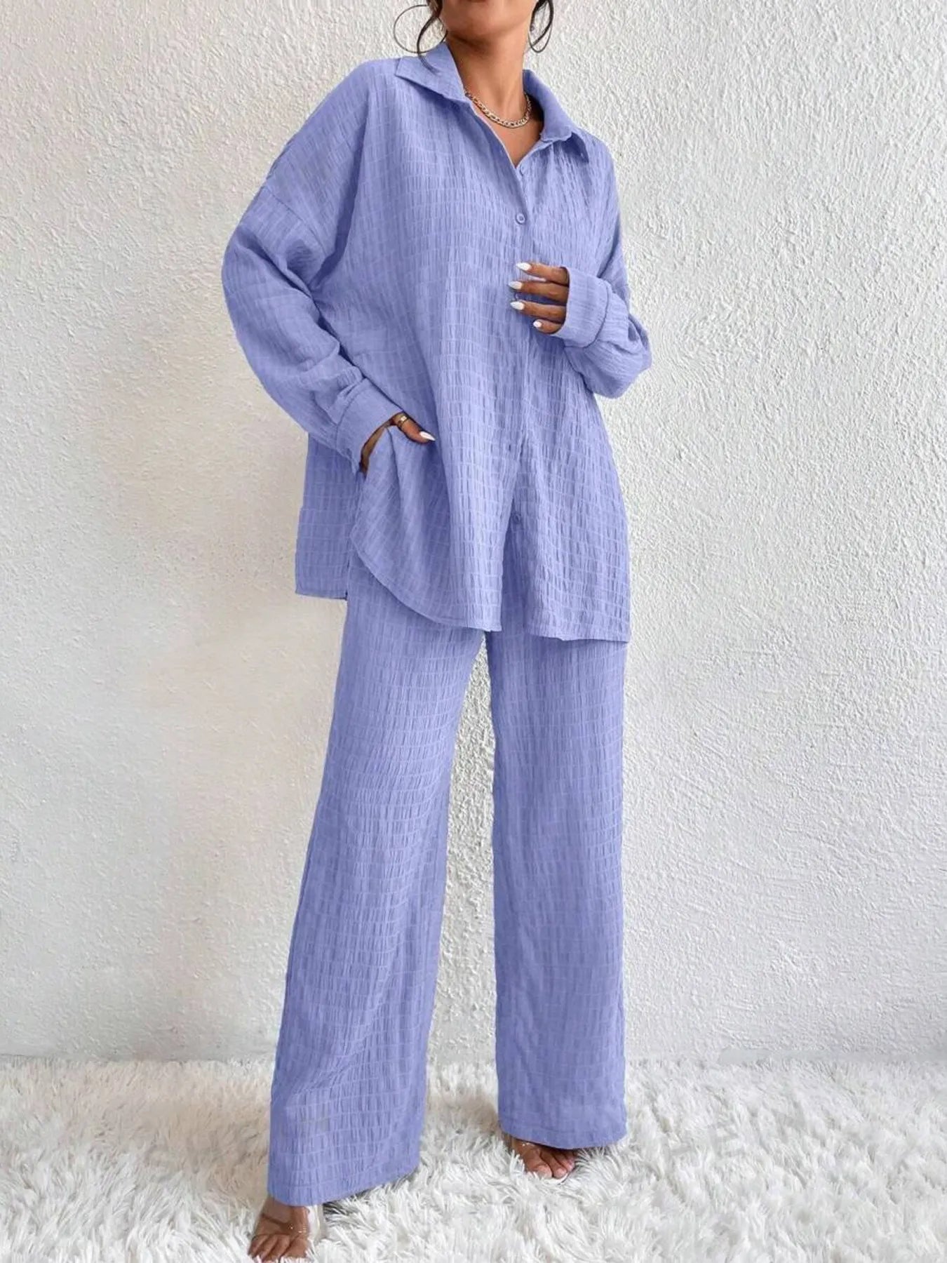 Conjunto Mujer Elegante Blusa Pantalón Formal