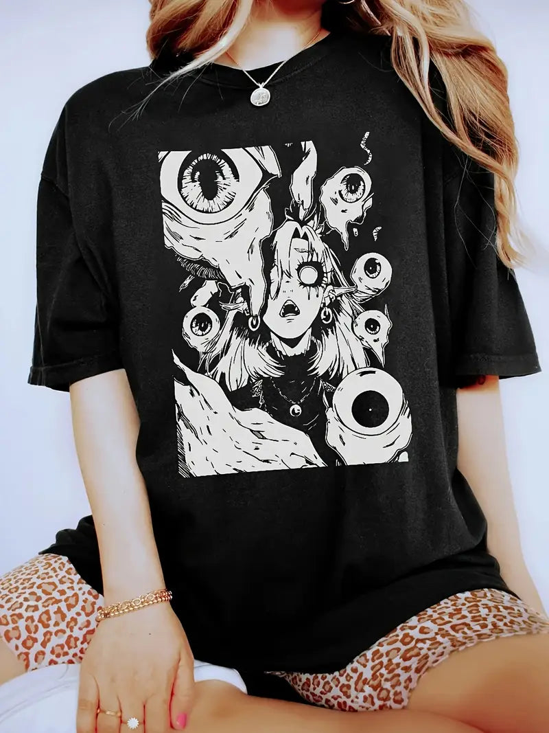 Camiseta de algodón estampada casual - Vestiria