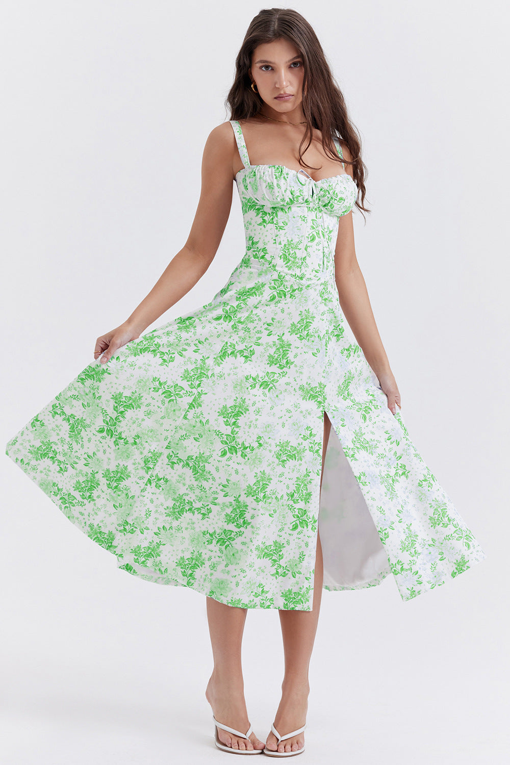 Vestido Floral Mujer Estampado Elegante