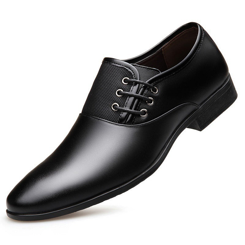 Zapatos hombre elegantes de imitación cuero punta fina