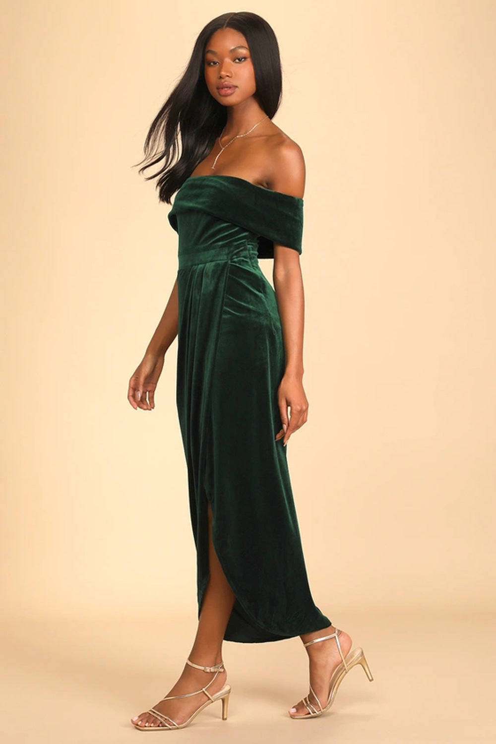 Vestido Mujer TerCIOPelo Lujoso Fátima