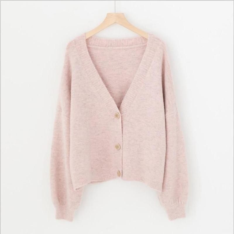 Cárdigan Punto Suave Mujer Cuello Redondo