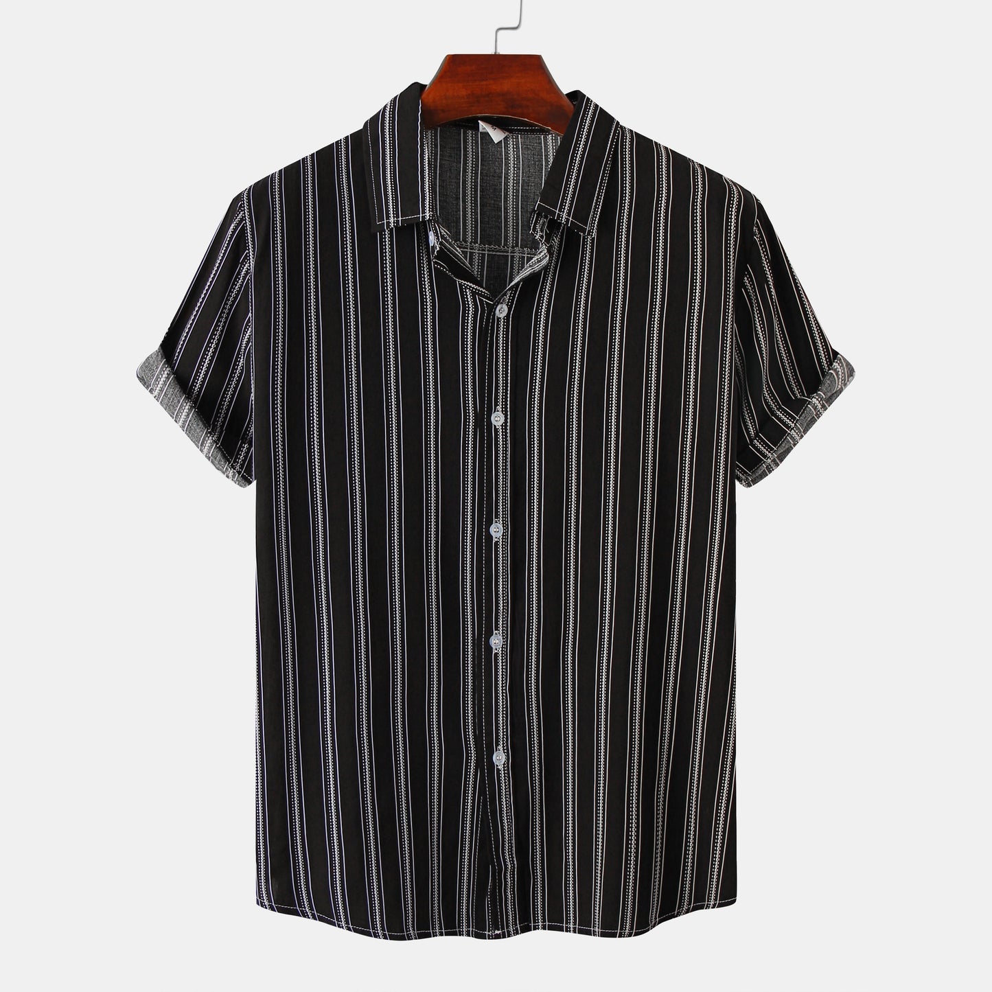 Camisa Verano Rayas Corta Hombre
