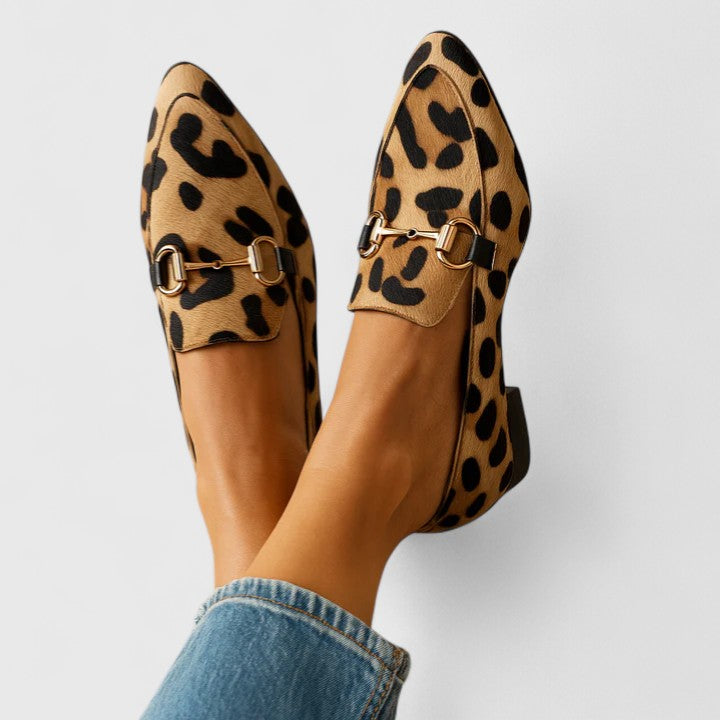 Mocasines Mujer Invierno Estampado León Clásicos - Vestiria