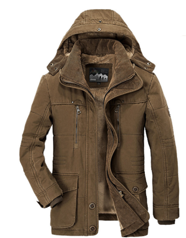 Abrigo Invierno Hombre Aislado Doble Forro